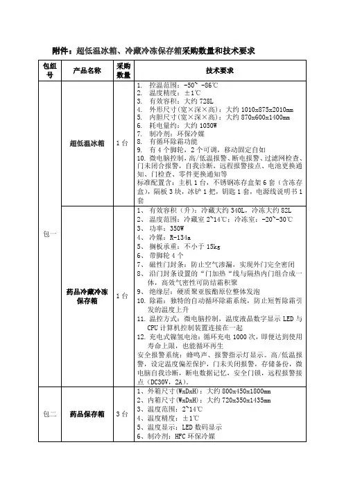 超低温冰箱