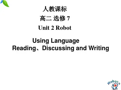 人教英语选修7Unit2Reading、Discussing and Writing课件 (共30张
