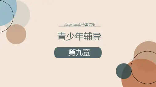 个案工作社会工作第九章青少年辅导课件PPT