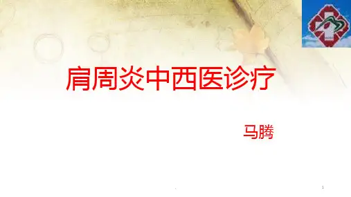 肩周炎的中西医诊疗版ppt课件