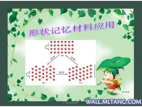 形状记忆材料应用ppt课件