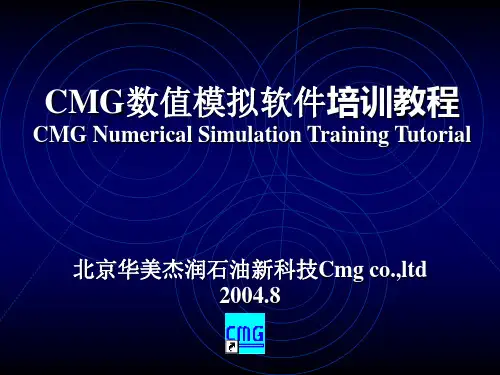 CMG数模培训拟合技巧多媒体