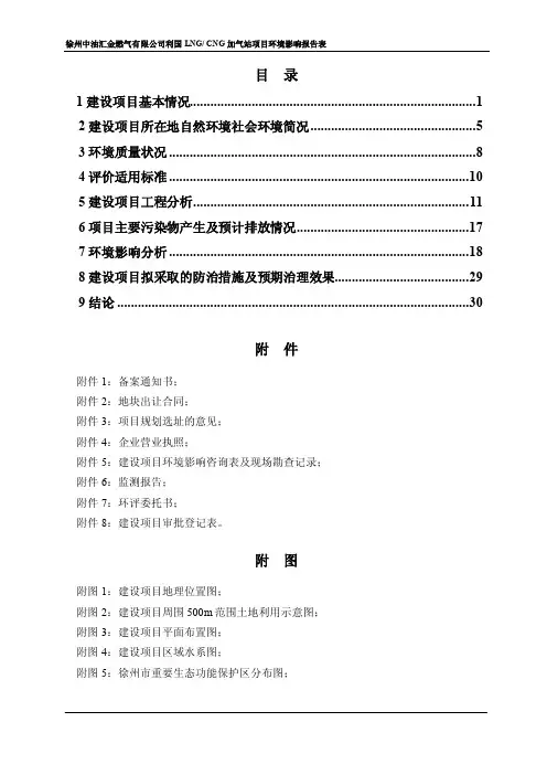 利国加气站项目环评表
