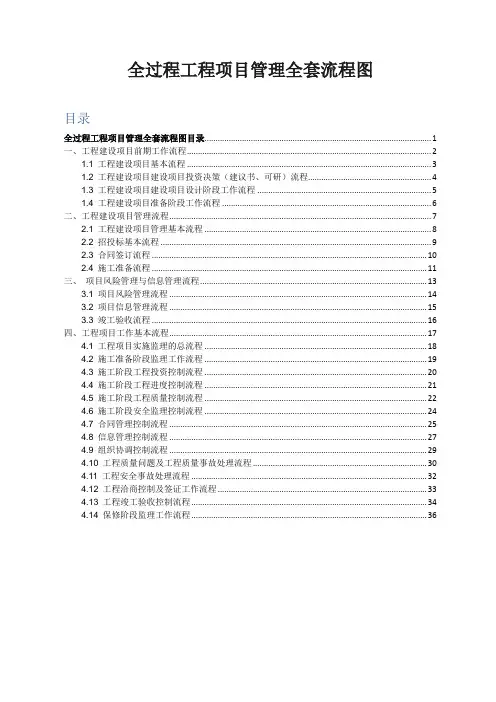 全过程工程项目管理全套流程图
