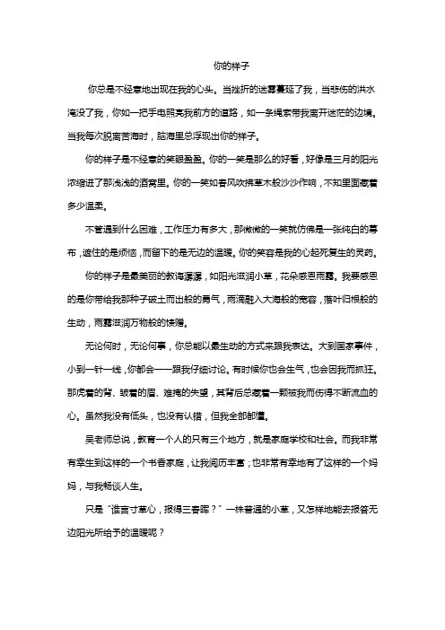 你的样子 