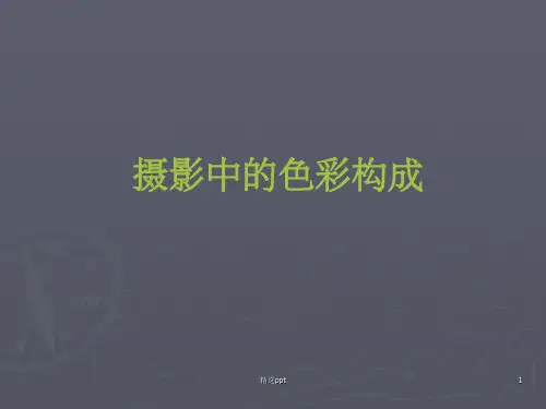 摄影基础——摄影色彩构成PPT课件