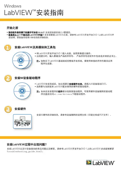 LabVIEW安装指南