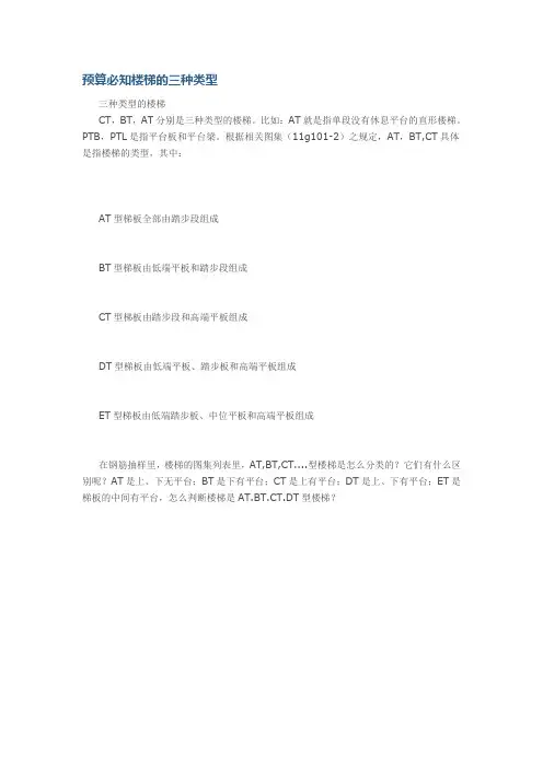 预算必知楼梯的三种类型