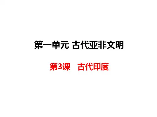 第3课 古代印度(共30张PPT)