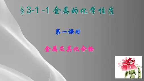 人教版高中化学必修一3-1-1金属的化学性质(共24张PPT)