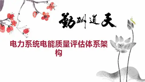 电力系统电能质量评估体系架构