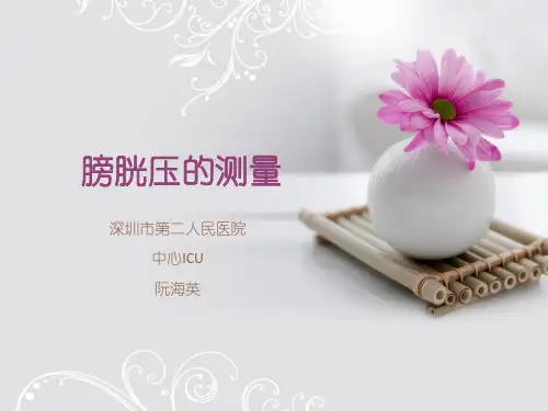 膀胱压的测量汇总.