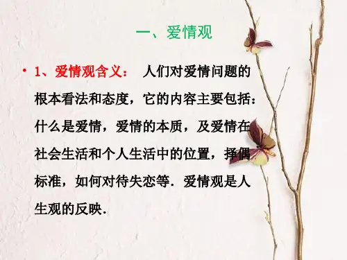 爱情观课件幻灯片