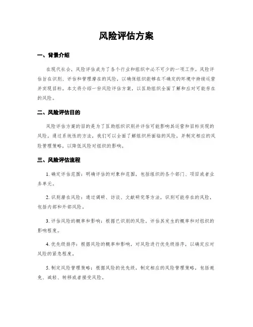 风险评估方案