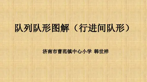 队列队形图解(行进间队形)精编版