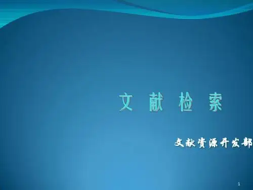 检索实例ppt课件