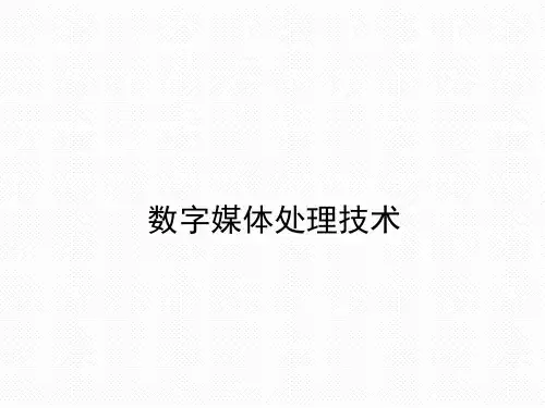 数字媒体技术概述