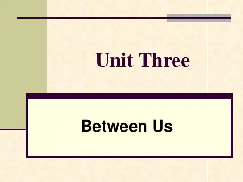 商务英语阅读_Unit 3我们之间