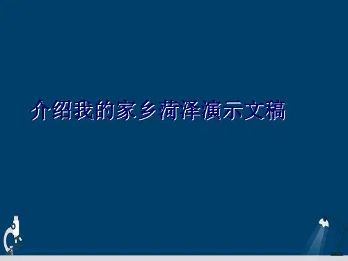 介绍我的家乡菏泽演示文稿