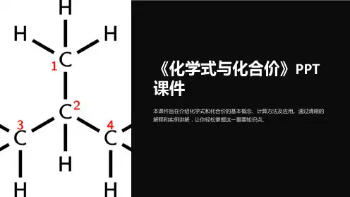 《化学式与化合价》课件