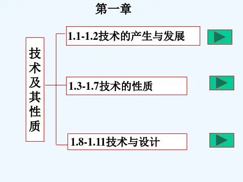 高一通用技术 专题一、技术及其性质课件
