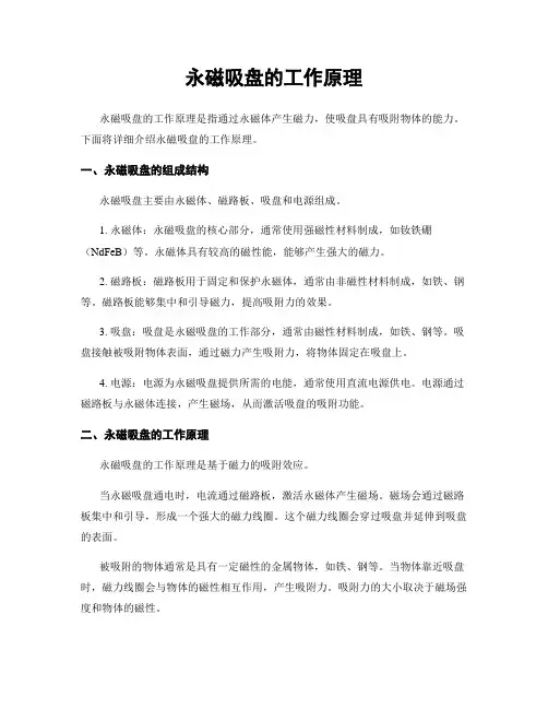 永磁吸盘的工作原理