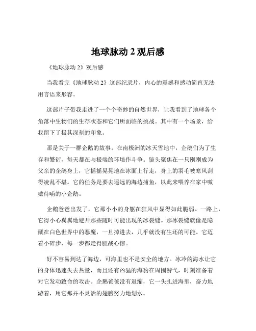 地球脉动2观后感