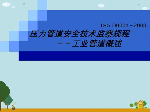 TSGD0001-2009压力管道安全技术监察规程--工业管道概述