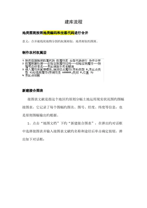 MapGIS二次土地调查数据库建库流程
