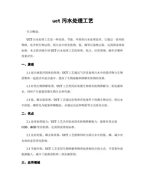 uct污水处理工艺
