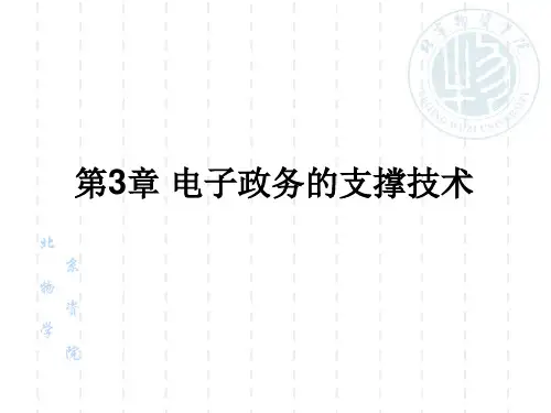 第3章电子政务的支撑技术