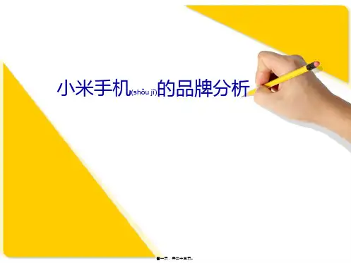 小米手机的品牌分析