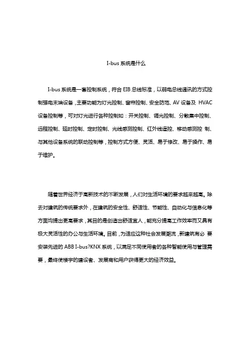 I-bus系统是什么