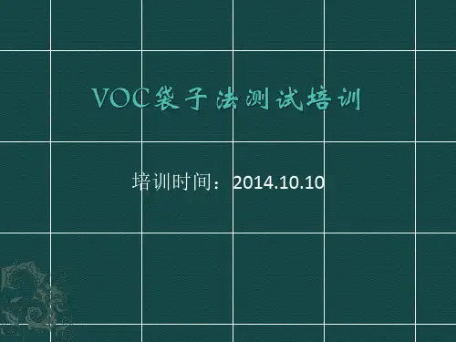 VOC袋子法培训