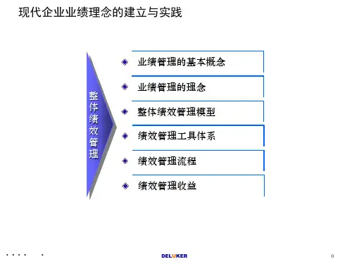 某知名咨询公司整体绩效管理(ppt 64页)