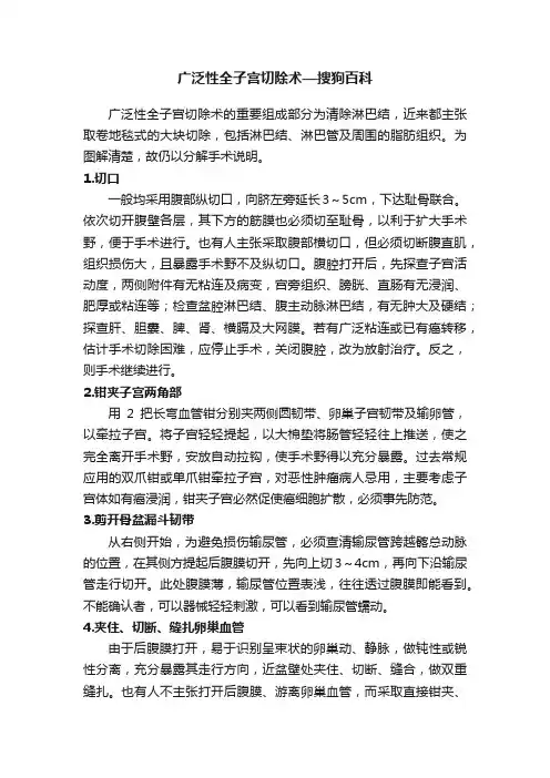 广泛性全子宫切除术—搜狗百科