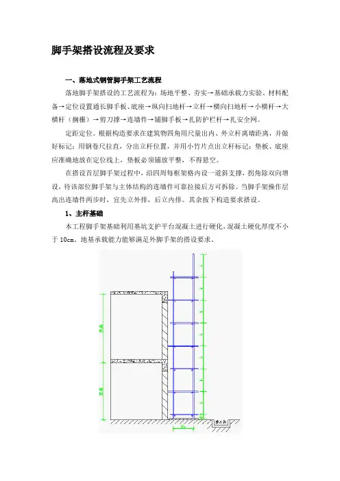 脚手架搭设流程及要求