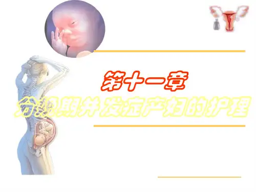 分娩期并发症产妇的护理ppt课件