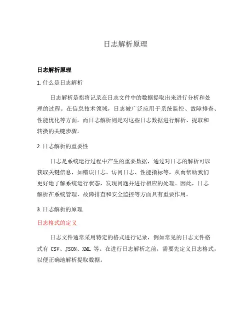 日志解析原理