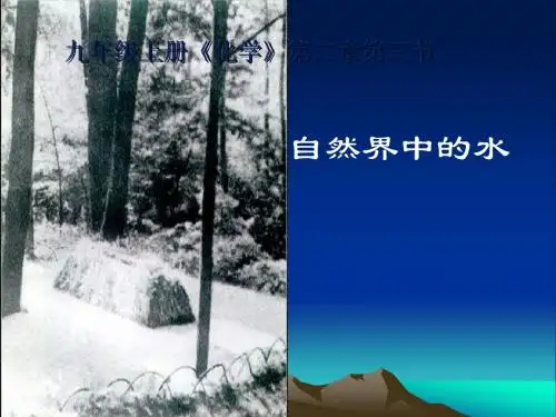 自然界中的水