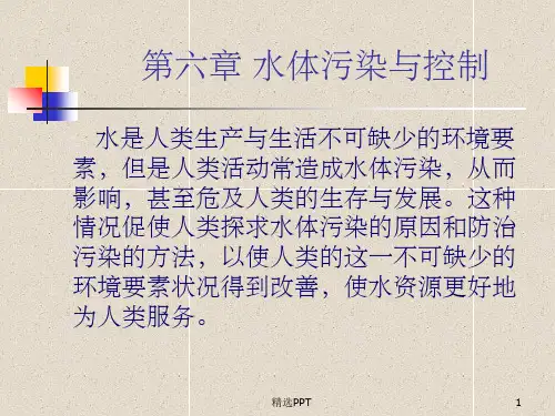 《水体污染与控制》PPT课件