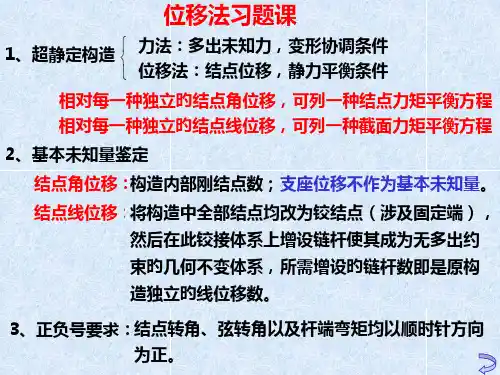 位移法习题课