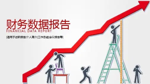 财务数据报告述职报告工作总结PPT模板