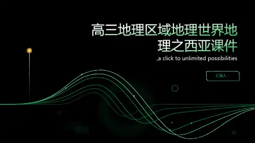 高三地理区域地理世界地理之西亚 课件