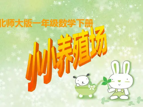 北师大版一年级下册数学课件-3.5 小小养殖场 (共21张PPT).pptx