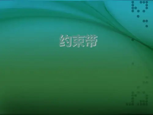 约束带的使用ppt课件