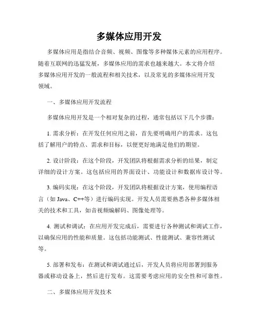 多媒体应用开发