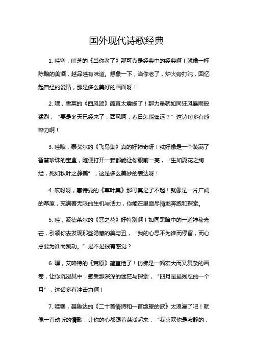 国外现代诗歌经典