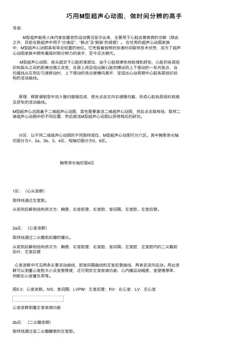 巧用M型超声心动图，做时间分辨的高手