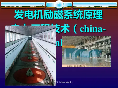 图解发电机励磁原理